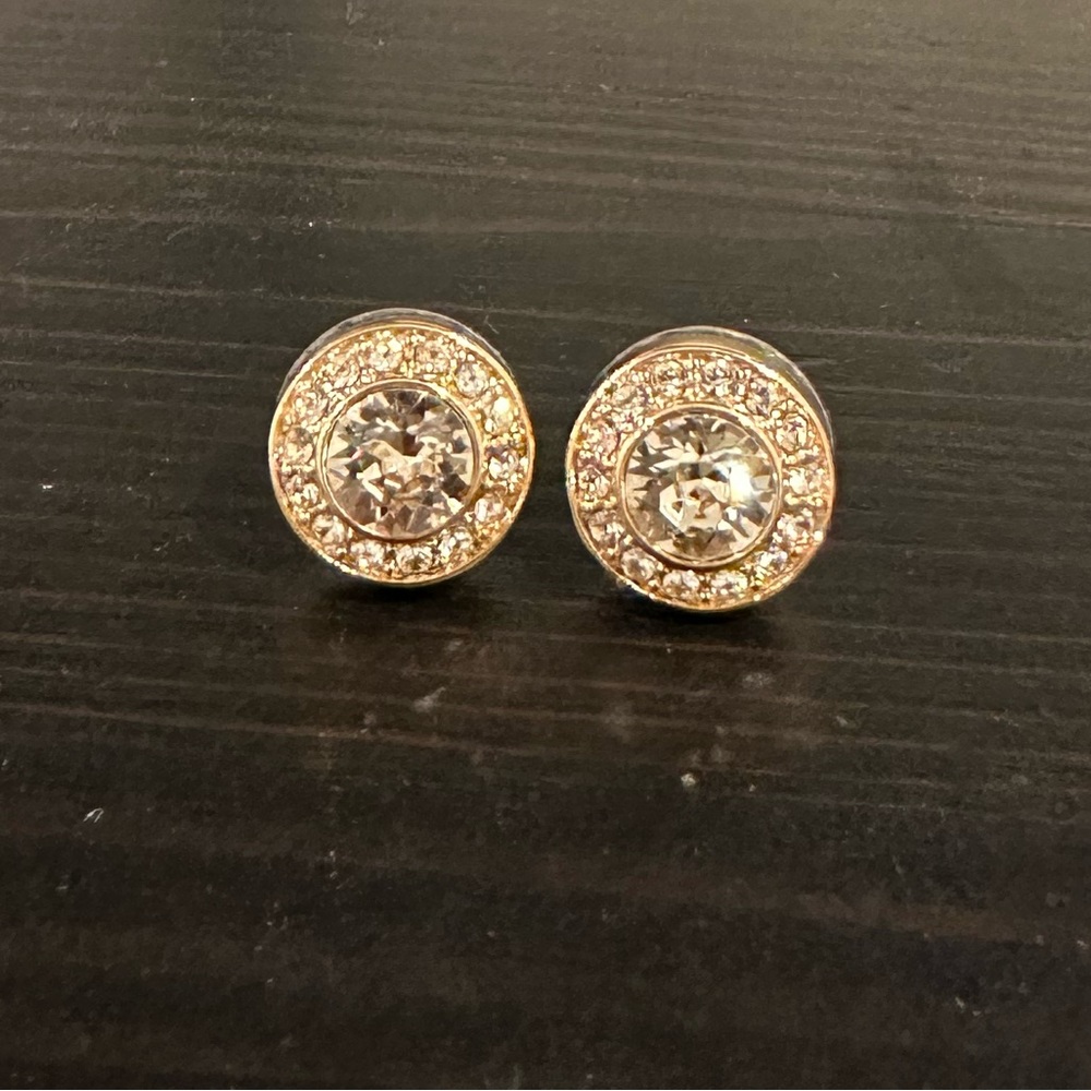 Lola and Grace Swarovski Crystal Rose Gold Earrings